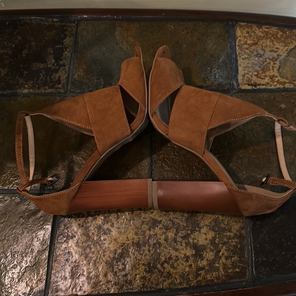 BAMBOO Faux Suede Heels - Picture 3 of 8